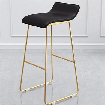 New Nordic Bar Stools Cafe Lounge Stool Simple Bar Stool Designer Wrought Iron Gold High Chair Padded Bar Chair
New Nordic Bar Stools Cafe Lounge Stool Simple Bar Stool Designer Wrought Iron Gold High Chair Padded Bar Chair
