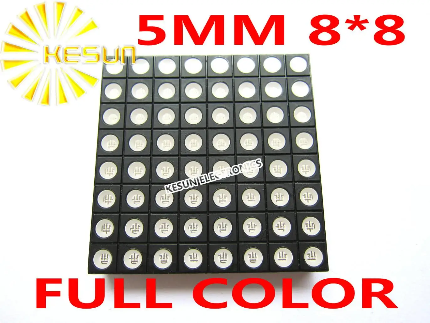 Фото 5MM 8X8 RGB Full Color 60*60 LED Dot Matrix Digital Tube Module Display 2388RGB Light Beads | Лампы и освещение