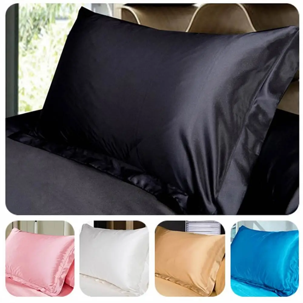 Svetanya 2pcs 50*70cm 20x28" Silk Pillowcase Standard Pillow Case Bedding pillow Sham Cover
Svetanya 2pcs 50*70cm 20x28" Silk Pillowcase Standard Pillow Case Bedding pillow Sham Cover