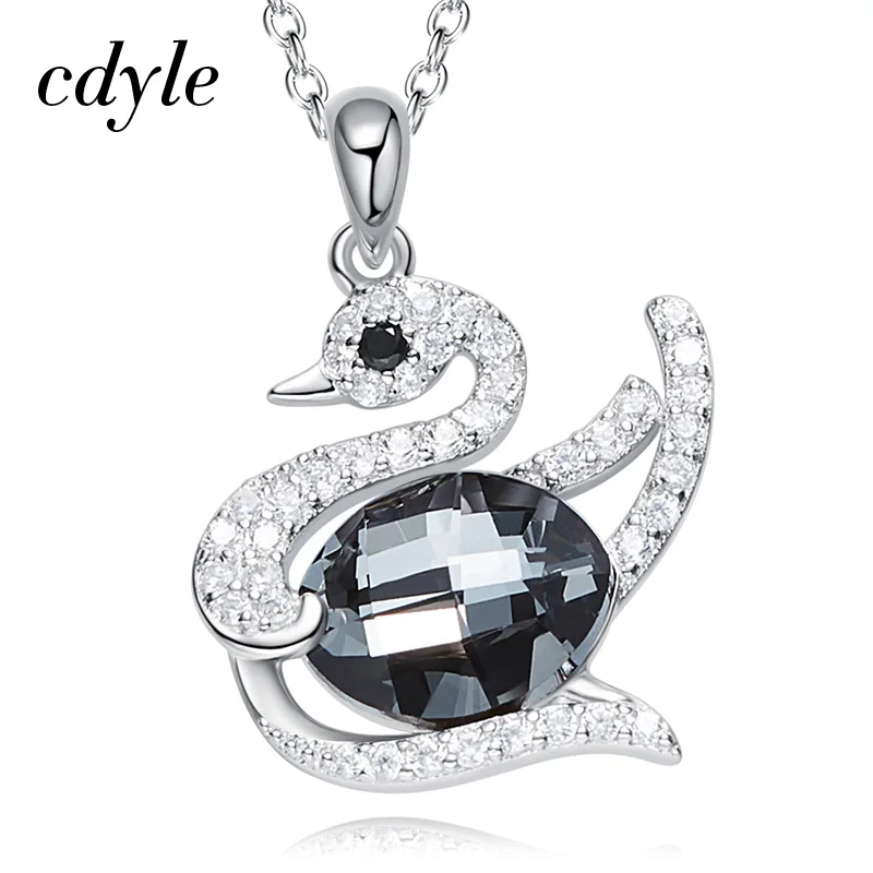 Cdyle Crystals from Swarovski Necklace Women Pendants S925 Sterling Silver Jewelry Fashion Swan Shape Austrian Rhinestone Bijous
Cdyle Crystals from Swarovski Necklace Women Pendants S925 Sterling Silver Jewelry Fashion Swan Shape Austrian Rhinestone Bijous