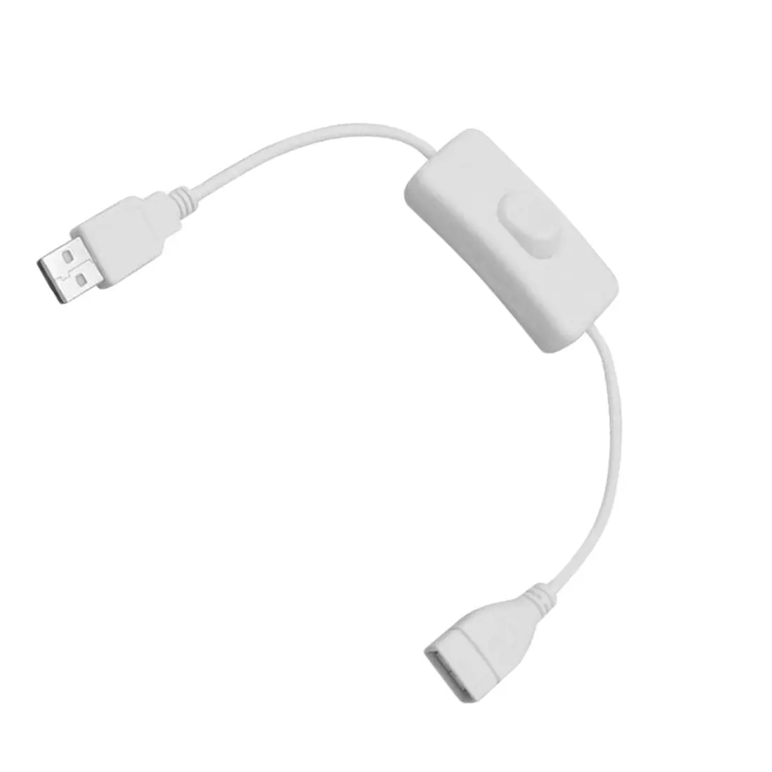 White 28cm USB Cable Male to Female With Switch ON/OFF Cable Extension Toggle for USB Lamp USB Fan Power Line
White 28cm USB Cable Male to Female With Switch ON/OFF Cable Extension Toggle for USB Lamp USB Fan Power Line