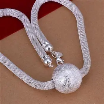 XLN182 Wholesale silver plated Necklace, Factory price 925 stamped fashion jewelry Big Ball Net Necklace /aioaizva
XLN182 Wholesale silver plated Necklace, Factory price 925 stamped fashion jewelry Big Ball Net Necklace /aioaizva