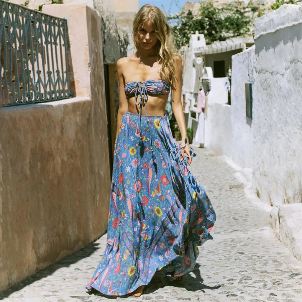 Lovebird Bohemian Maxi Skirt Women 2019 Summer Autumn High Waist Floral Skirt Ladies Chic Boho Beach Hippie Vacation Long Skirt
Lovebird Bohemian Maxi Skirt Women 2019 Summer Autumn High Waist Floral Skirt Ladies Chic Boho Beach Hippie Vacation Long Skirt