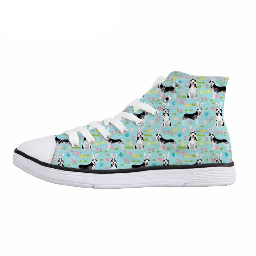 NOISYDESIGNS Cute Husky Print Women High Top Vulcanize Shoes Spring Lace Up Canvas Shoes Fashion Comfort Sneakers Female Flats
NOISYDESIGNS Cute Husky Print Women High Top Vulcanize Shoes Spring Lace Up Canvas Shoes Fashion Comfort Sneakers Female Flats