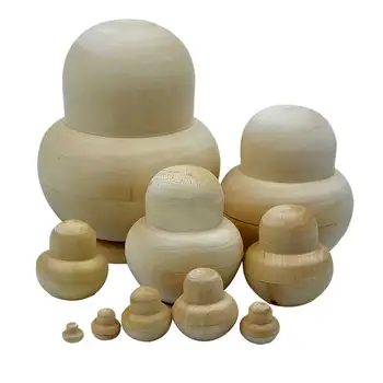 10pcs New Wooden Embryos Russian Nesting Matryoshka Dolls Toys Unpainted DIY Blank for Children Kids Gift
10pcs New Wooden Embryos Russian Nesting Matryoshka Dolls Toys Unpainted DIY Blank for Children Kids Gift