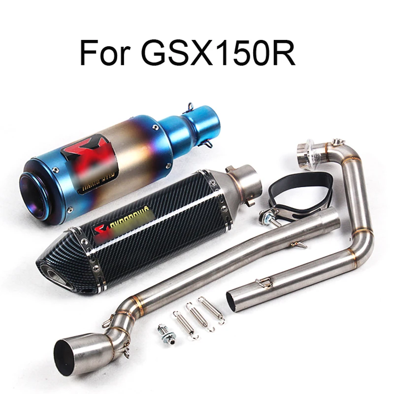 Exhaust Motorcycle Pipe with DB Killer Laser Marking Sticker Carbon Fiber Stainless For SUZUKI GSX150R Support Customization
Exhaust Motorcycle Pipe with DB Killer Laser Marking Sticker Carbon Fiber Stainless For SUZUKI GSX150R Support Customization