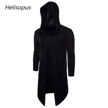 Helisopus 2020 Fashion Men's Hooded Trench Autumn New Solid Color Black Long Sleeve Men's Loose Hoodies Coat Plus Size 5XL
Helisopus 2020 Fashion Men's Hooded Trench Autumn New Solid Color Black Long Sleeve Men's Loose Hoodies Coat Plus Size 5XL
