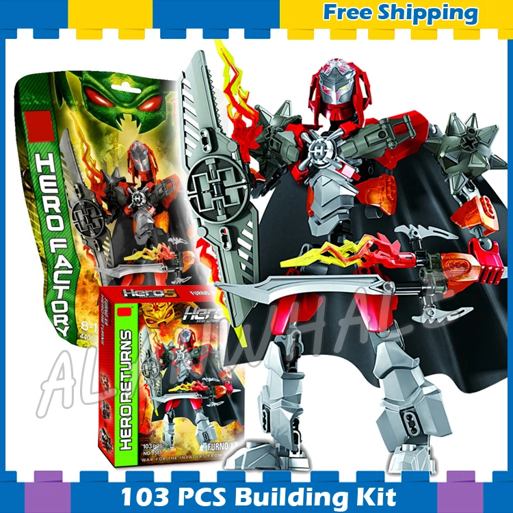 103pcs Bela Hero Factory Series 9 Inch FURNO XL Bionicle Model Building Blocks Gifts Robots Bricks Kids Set Compatible With Lego
103pcs Bela Hero Factory Series 9 Inch FURNO XL Bionicle Model Building Blocks Gifts Robots Bricks Kids Set Compatible With Lego