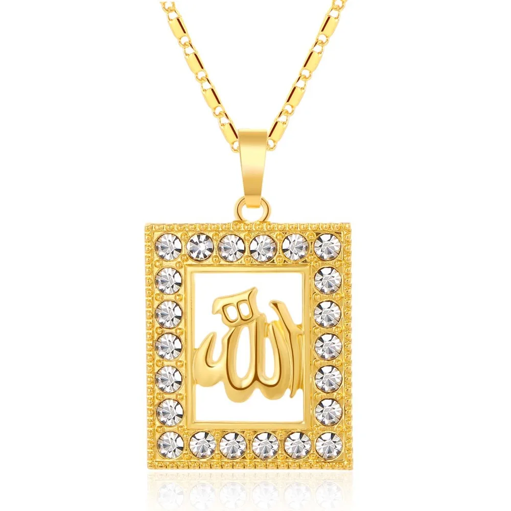 SONYA Classic Allah Muslim Necklace Men/Women Gold Color Square Cubic Zirconia Pendant Necklace Religious Muslim Jewelry Bijoux
SONYA Classic Allah Muslim Necklace Men/Women Gold Color Square Cubic Zirconia Pendant Necklace Religious Muslim Jewelry Bijoux
