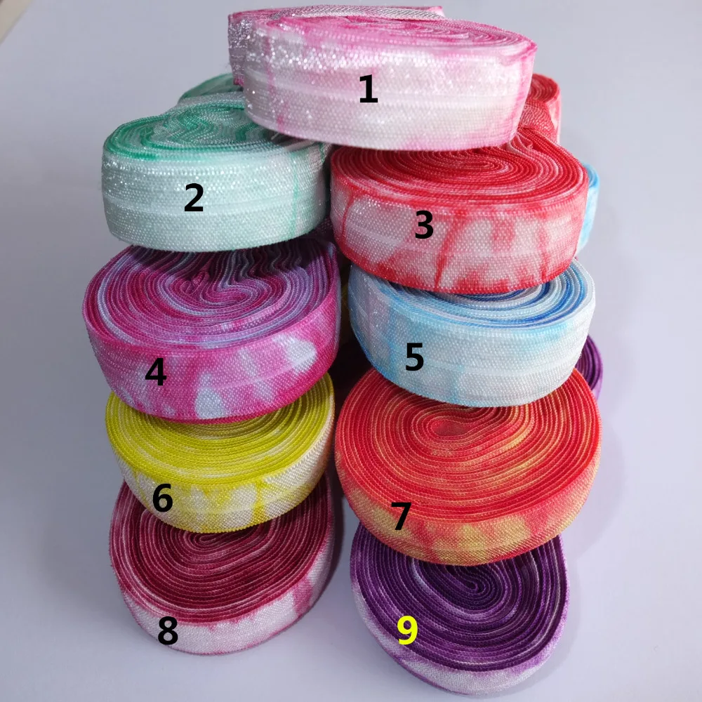5 Yards Tie Dye Elastic bands 5/8''Fold Over Elastic Ribbon DIY Apparel Sewing Elastic Fabric Hair Elastic Headband Hair bows
5 Yards Tie Dye Elastic bands 5/8''Fold Over Elastic Ribbon DIY Apparel Sewing Elastic Fabric Hair Elastic Headband Hair bows