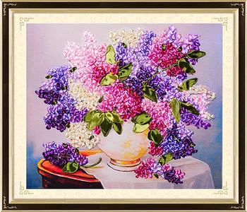 blooming flower vase silk ribbon embroidery 3D canvas painting satin cross stitch kit needlework unique handcraft gift DIY home
blooming flower vase silk ribbon embroidery 3D canvas painting satin cross stitch kit needlework unique handcraft gift DIY home