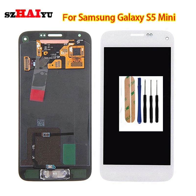 SzHAIyu HD OLED ЖК дисплей + сенсорный экран для Samsung Galaxy S5 Mini G800 G800F G800H в сборе|Экраны