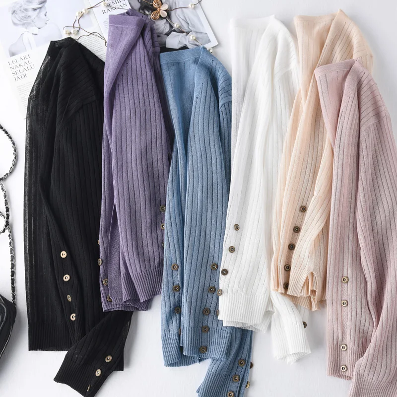Women Cardigan Summer Autumn Thin Button Linen Knitted Cardigans Female Long Sleeve Casual Loose Sweater Coat Jacket Plus Size
Women Cardigan Summer Autumn Thin Button Linen Knitted Cardigans Female Long Sleeve Casual Loose Sweater Coat Jacket Plus Size