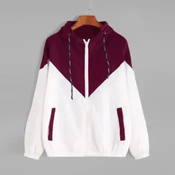 NEW 2019 Women Basic Jackets Women Zip Pockets Casual Wear Long Sleeve Overcoat Autumn Hooded Jacket Two Tone Windbreaker
NEW 2019 Women Basic Jackets Women Zip Pockets Casual Wear Long Sleeve Overcoat Autumn Hooded Jacket Two Tone Windbreaker