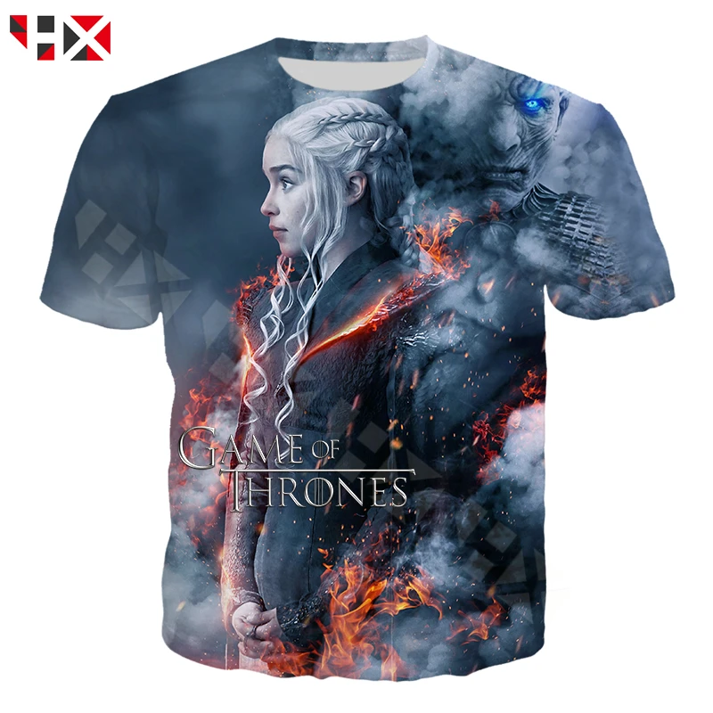 HX 2019 Popular TV Game of Thrones T Shirt 3D Print Harajuku T Shirt Men/Women Hip Hop Streetwear T Shirt Top A591
HX 2019 Popular TV Game of Thrones T Shirt 3D Print Harajuku T Shirt Men/Women Hip Hop Streetwear T Shirt Top A591