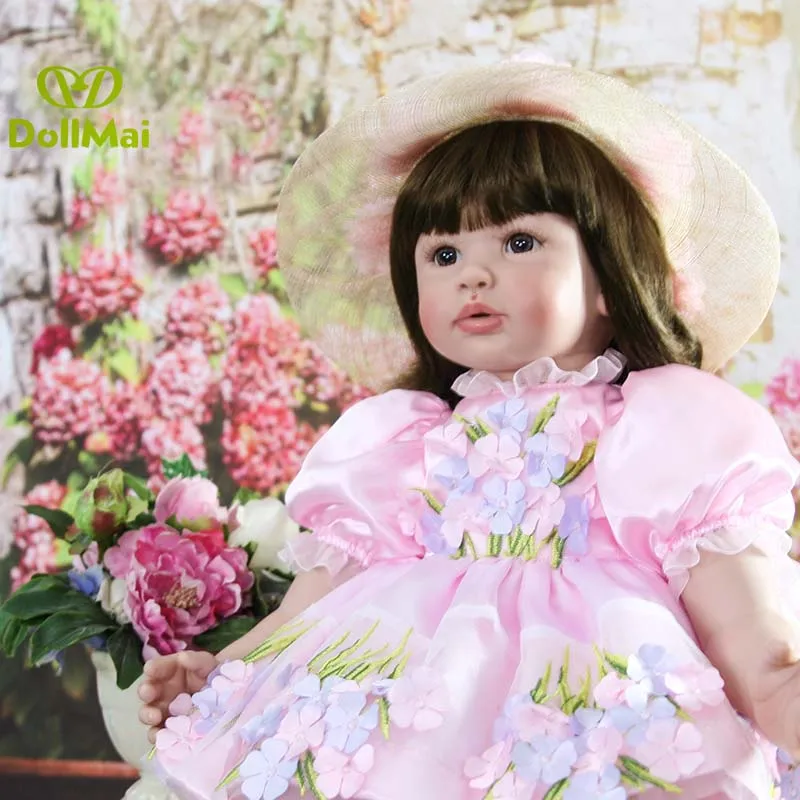 Bebe 60CM Body Silicone Reborn Baby girl Doll Toys Lifelike Baby-Reborn Doll Kids Child Birthday gift bonecas reborn
Bebe 60CM Body Silicone Reborn Baby girl Doll Toys Lifelike Baby-Reborn Doll Kids Child Birthday gift bonecas reborn