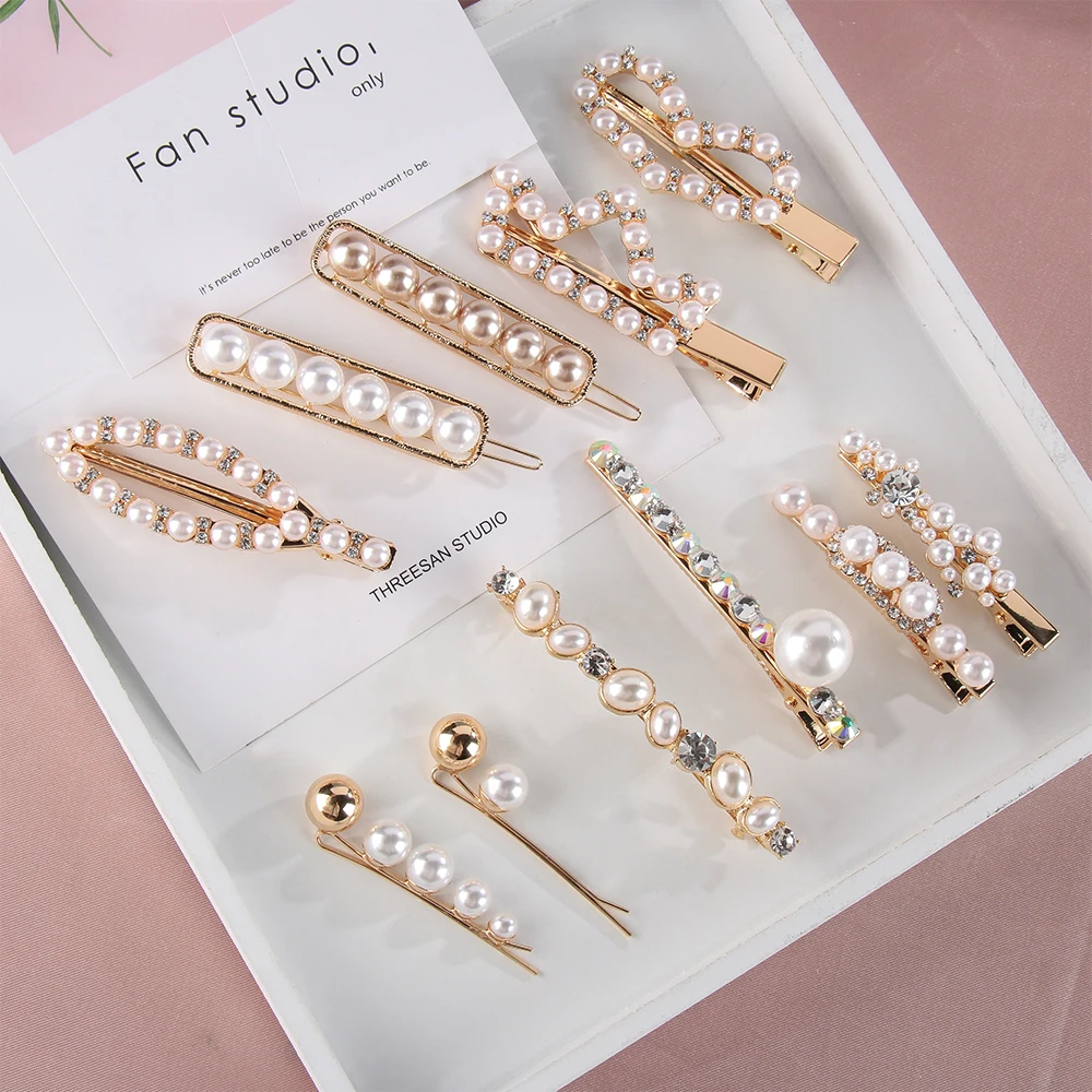Korean Style NEW Fashion Full Pearl Hairgrip Women Girls Hair Clips Crystal Barrettes Crown/Heart Shaped Pins Hair Accessories
Korean Style NEW Fashion Full Pearl Hairgrip Women Girls Hair Clips Crystal Barrettes Crown/Heart Shaped Pins Hair Accessories