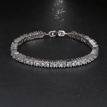 Shining 4mm Square Rhinestone CZ Women Bracelets Bangles Pulseiras Feminina For Anniversary Gifts Brilliant Charm Bracelet B-032
Shining 4mm Square Rhinestone CZ Women Bracelets Bangles Pulseiras Feminina For Anniversary Gifts Brilliant Charm Bracelet B-032