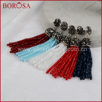 BOROSA 2017 New Earring, Mix Colors Fashion Drop Earrings for Women, Rhinestone Pave Bead Tassel Earrings for Whole Sale JAB520
BOROSA 2017 New Earring, Mix Colors Fashion Drop Earrings for Women, Rhinestone Pave Bead Tassel Earrings for Whole Sale JAB520