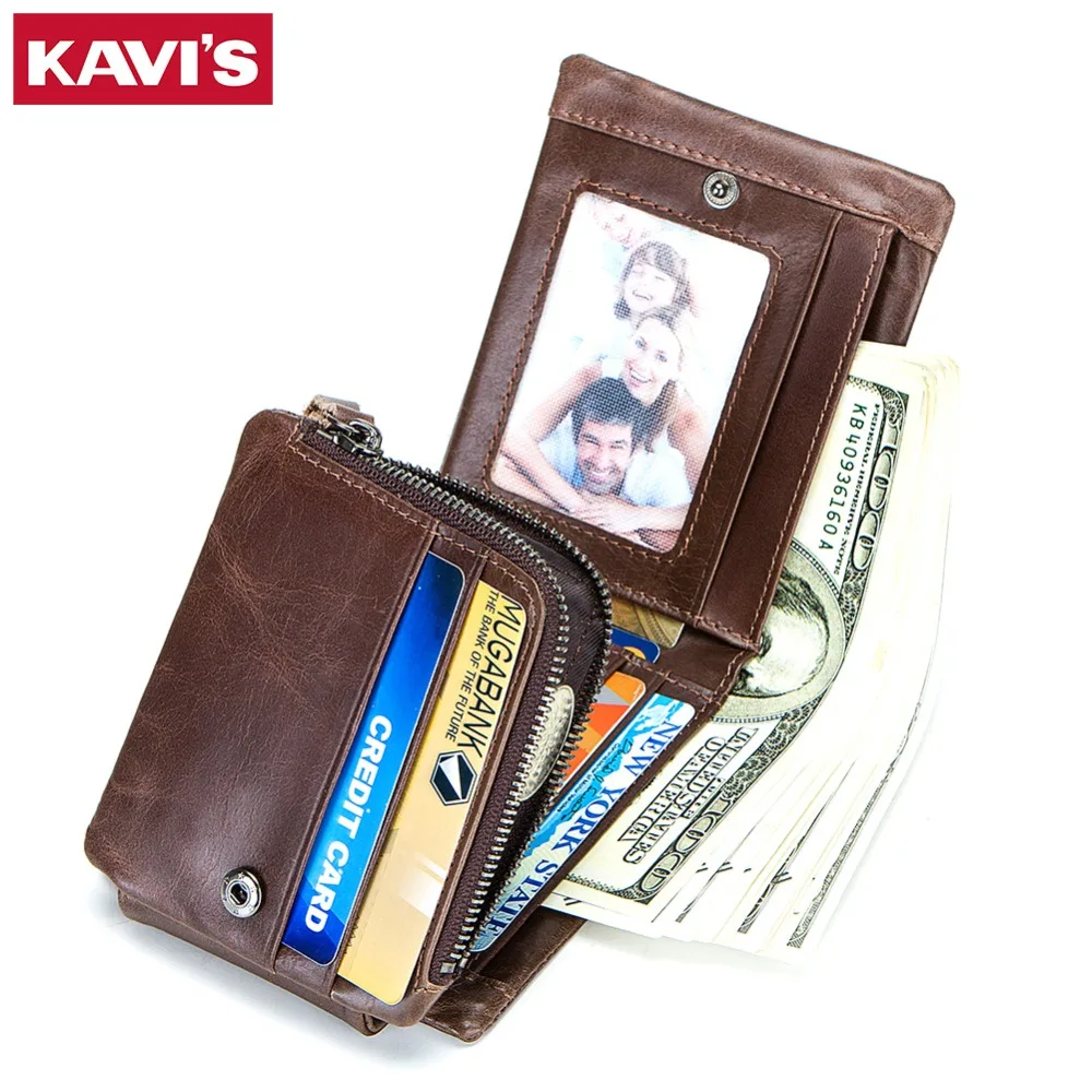 KAVIS Trifold Design Card Holder Genuine Leather Men Wallet Male Coin Purse Portomonee PORTFOLIO Id Card Case Short Fashion
KAVIS Trifold Design Card Holder Genuine Leather Men Wallet Male Coin Purse Portomonee PORTFOLIO Id Card Case Short Fashion