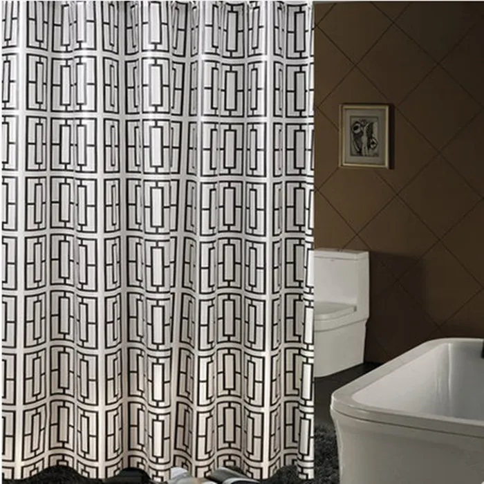 Brand New PEVA Bathroom Curtain Luxury White and Black Hollow Square Mould-Resistant Waterproof Bath Shower Curtain multi size
Brand New PEVA Bathroom Curtain Luxury White and Black Hollow Square Mould-Resistant Waterproof Bath Shower Curtain multi size