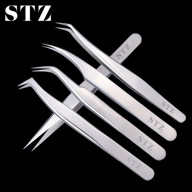 STZ 1pcs Stainless Steel Eyelash Extension Tweezers Straight Curved Curler For Eyelash-false Clip Makeup Nail Art Tools S01-05
STZ 1pcs Stainless Steel Eyelash Extension Tweezers Straight Curved Curler For Eyelash-false Clip Makeup Nail Art Tools S01-05