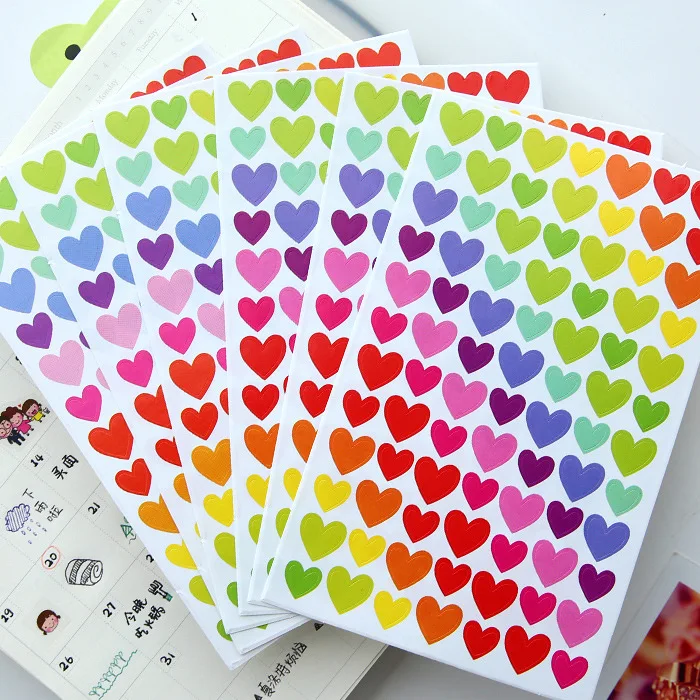 6 pcs/pack Creative Heart Stars Dot Stickers Scrapbooking Kawaii sticker For Diary Photo Album Decoration School Supply Student
6 pcs/pack Creative Heart Stars Dot Stickers Scrapbooking Kawaii sticker For Diary Photo Album Decoration School Supply Student