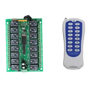 top! DC 12V 24V 16 CH 16CH RF Wireless Remote Control Switch System,1Transmitter + Receiver,Jog Self-lock Inter-lock315/433MHZ
top! DC 12V 24V 16 CH 16CH RF Wireless Remote Control Switch System,1Transmitter + Receiver,Jog Self-lock Inter-lock315/433MHZ