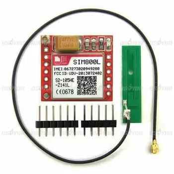 SIM800L GPRS Module with Antenna Bomb Slot Automatic MicroSIM Card FZ1036 for Arduino MCU
SIM800L GPRS Module with Antenna Bomb Slot Automatic MicroSIM Card FZ1036 for Arduino MCU
