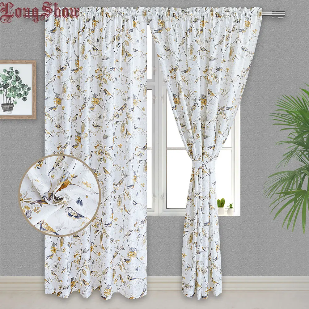 Modern Jacquard Pastoral Scenic Yellow Sparrows Design Thin Curtains for Living Room Bedroom Curtains Night Curtain
Modern Jacquard Pastoral Scenic Yellow Sparrows Design Thin Curtains for Living Room Bedroom Curtains Night Curtain