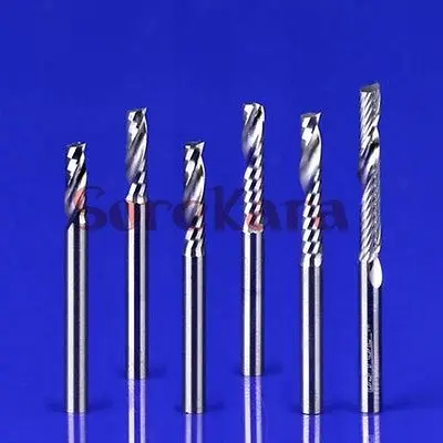 3.175* 25mm Single Flute CNC Router Bits One Flute Spiral End Mill Carbide Milling Spiral Cutter Cutting Tools For MDF
3.175* 25mm Single Flute CNC Router Bits One Flute Spiral End Mill Carbide Milling Spiral Cutter Cutting Tools For MDF
