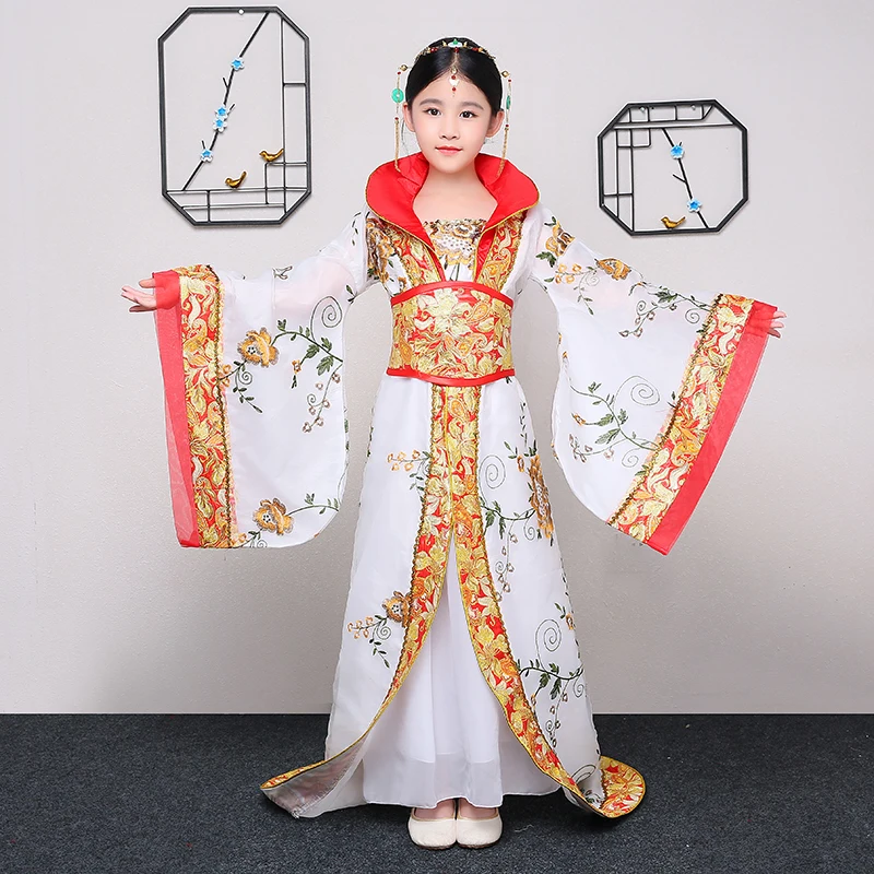 Chinese Traditional Princess Dance Costume Girl Ancient Queen Stage Dance Clothing Kids Fairy Tang Dynasty Hanfu Outfit 90
Chinese Traditional Princess Dance Costume Girl Ancient Queen Stage Dance Clothing Kids Fairy Tang Dynasty Hanfu Outfit 90