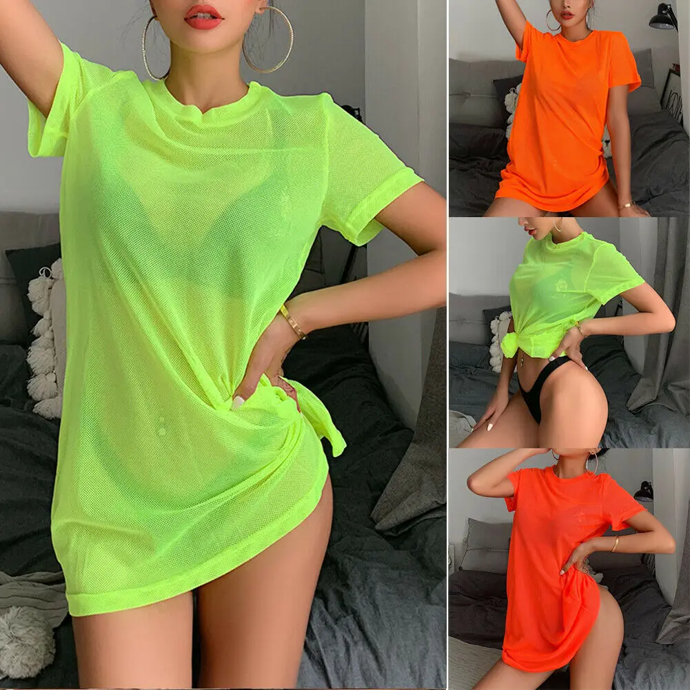 Women Sexy Bikini Cover Up Dress Bodycon Short Sleeve Mesh Sheer Cover-Ups Swimwear Women Lace Beach Party Club Wear
Women Sexy Bikini Cover Up Dress Bodycon Short Sleeve Mesh Sheer Cover-Ups Swimwear Women Lace Beach Party Club Wear