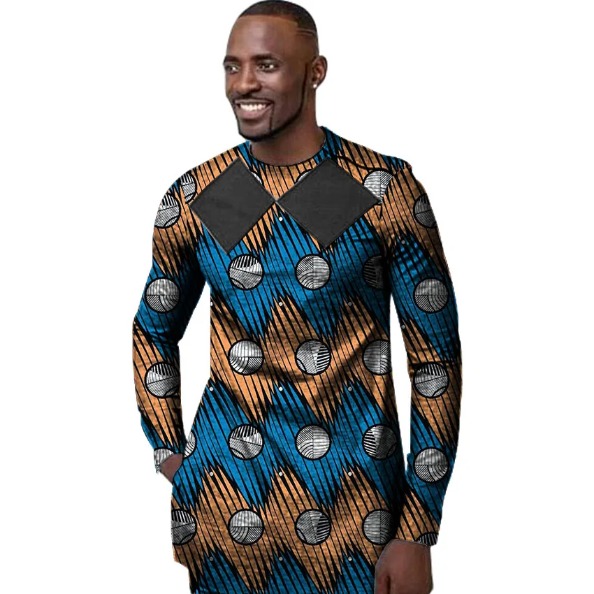 Customized dashiki fashion outfits men shirt long sleeve African tops print&black patchwork shirts male Africa clothing
Customized dashiki fashion outfits men shirt long sleeve African tops print&black patchwork shirts male Africa clothing