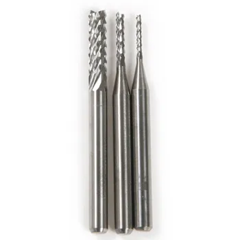 Fixmee 3pc CNC PCB Router Bit Drill Corn Milling Cutter 1.0mm 1.5mm 3.175mm Shank 1/8''
Fixmee 3pc CNC PCB Router Bit Drill Corn Milling Cutter 1.0mm 1.5mm 3.175mm Shank 1/8''