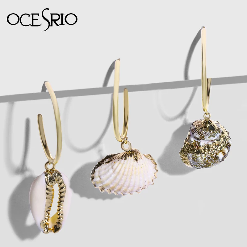 OCESRIO New Natural Shell Earrings for Women Lovely Conch Shell Summer Boho Hanging Earrings Fashion Jewelry for Girl ers-p81
OCESRIO New Natural Shell Earrings for Women Lovely Conch Shell Summer Boho Hanging Earrings Fashion Jewelry for Girl ers-p81