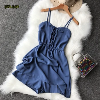 Fashion Elegant Halter Bodycon Short Jumpsuit Bodysuit Women Summer Casual Blue Playsuits Female Sexy Off Shoulder Party Romper
Fashion Elegant Halter Bodycon Short Jumpsuit Bodysuit Women Summer Casual Blue Playsuits Female Sexy Off Shoulder Party Romper