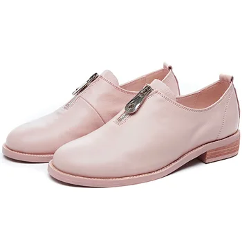2019 autumn new fashion simple solid color flat shoes women retro style leather comfortable wild zipper decorative casual shoes
2019 autumn new fashion simple solid color flat shoes women retro style leather comfortable wild zipper decorative casual shoes