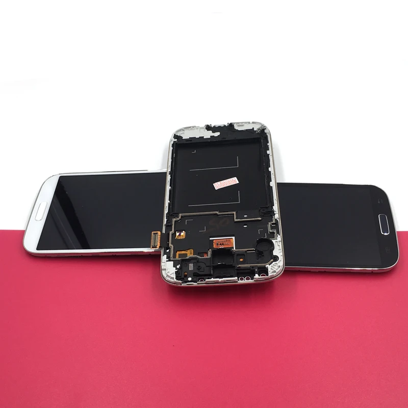 S4 I9500 I9505 LCD сенсорный экран панель с рамкой совместима Samsung Galaxy SIV i9500 i9505 ЖК-дисплей