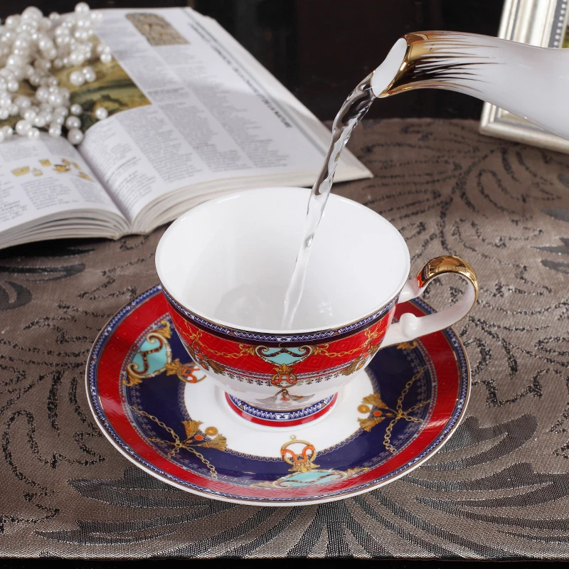 Europe Palace style bone china coffee cup set Luxury upscale Coffee Cup Milk jug Tea pot tea cup and saucer set party
Europe Palace style bone china coffee cup set Luxury upscale Coffee Cup Milk jug Tea pot tea cup and saucer set party