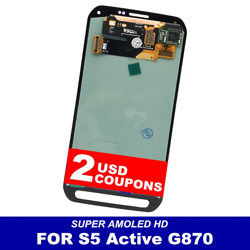 100% Test Super AMOLED LCD For Samsung Galaxy S5 Active G870 LCDs Display Touch Screen Digitizer Assembly Replacement
100% Test Super AMOLED LCD For Samsung Galaxy S5 Active G870 LCDs Display Touch Screen Digitizer Assembly Replacement