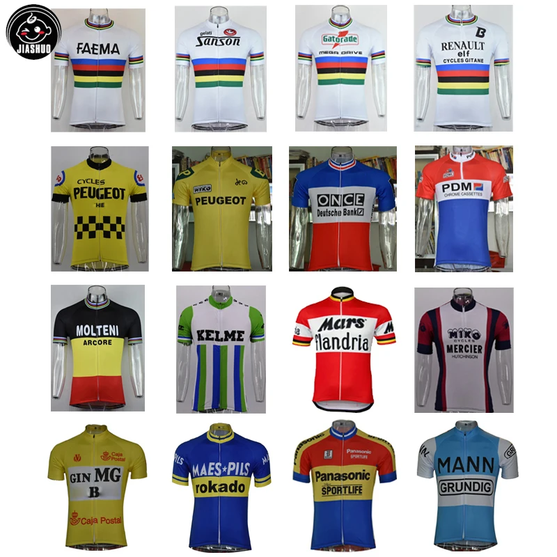 Retro Classical New Mountain Road RACE Team Bike Cycling Jersey Tops Breathable Customized Jiashuo All Chooses 4 Pockets
Retro Classical New Mountain Road RACE Team Bike Cycling Jersey Tops Breathable Customized Jiashuo All Chooses 4 Pockets