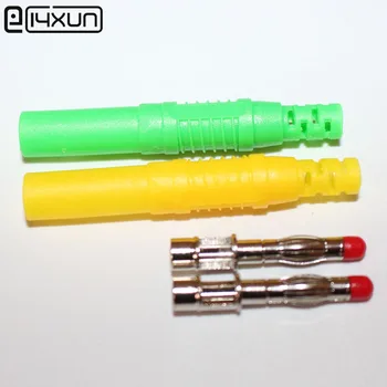 50pcs 32A 1000V 4mm Shrouded Banana Plug Nickel Plated brass Safety Stackable Connector Soldering Type
50pcs 32A 1000V 4mm Shrouded Banana Plug Nickel Plated brass Safety Stackable Connector Soldering Type