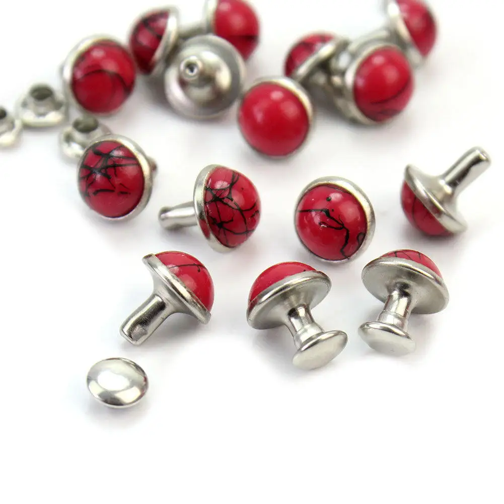 20Pcs Round Red Resin Stud Rivets Spike Punk DIY Craft Decoration Findings for Shoes Bags Clothing
20Pcs Round Red Resin Stud Rivets Spike Punk DIY Craft Decoration Findings for Shoes Bags Clothing