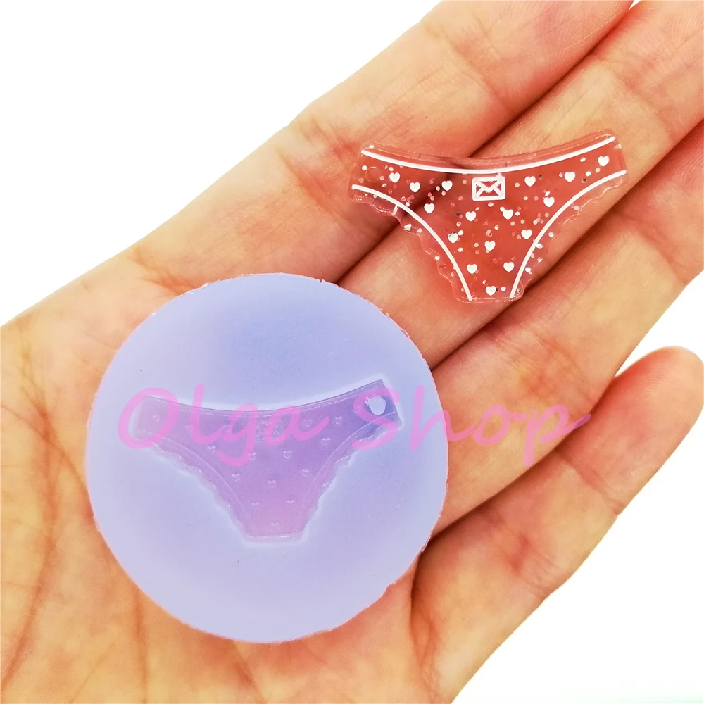 FYL762 Bikini Silicone Mold Resin Art Jewelry Earrings Necklace Pendant Making Fondant Decoration FOOD SAFE 29.9mm x 19mm
FYL762 Bikini Silicone Mold Resin Art Jewelry Earrings Necklace Pendant Making Fondant Decoration FOOD SAFE 29.9mm x 19mm