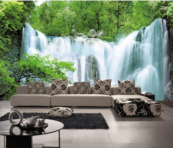 Large 3d Tv mural sofa waterfall wallpaper, Eco-friendly nature wall paper for wall,
Large 3d Tv mural sofa waterfall wallpaper, Eco-friendly nature wall paper for wall,