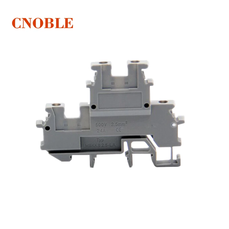 50PCS mbkkb2.5 UK5RD DIN Rail Screw Clamp Fuse Terminal Blocks Connector