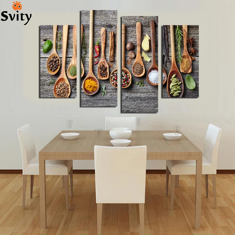 Oil Painting Tableware Wall Pictures For Restaurant Or Living Room Hot Cuadros Decoration 4Pcs Unframed Modular Pictures F18885
Oil Painting Tableware Wall Pictures For Restaurant Or Living Room Hot Cuadros Decoration 4Pcs Unframed Modular Pictures F18885