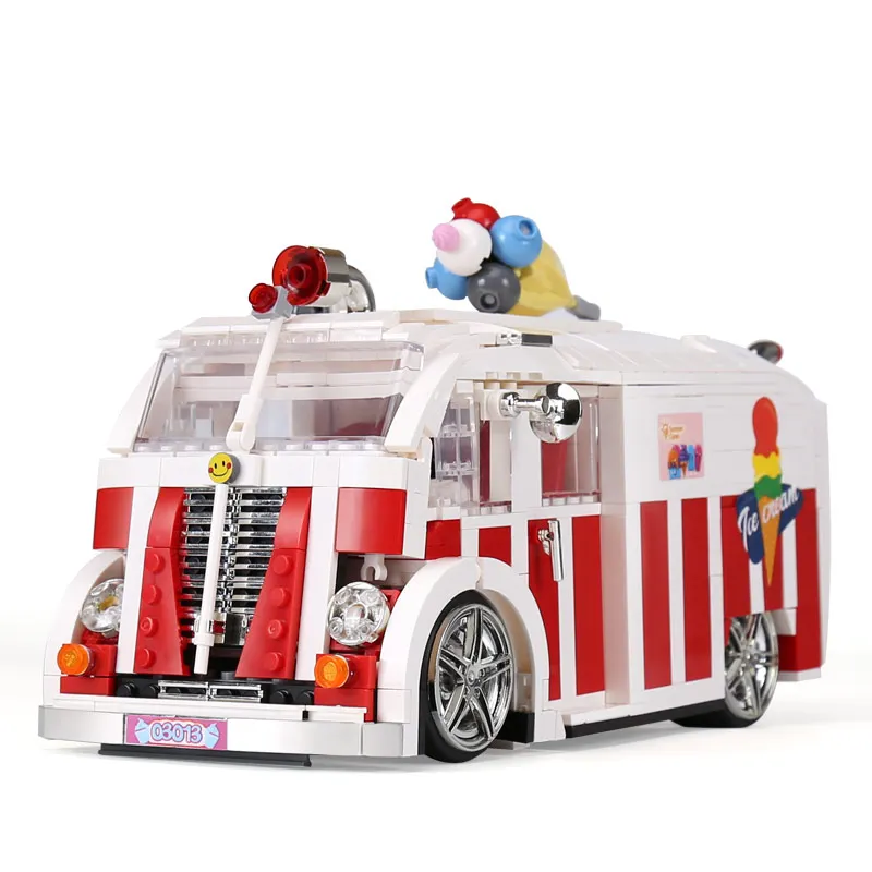Creator Ice Cream Truck Building Blocks Car Assemable Kids Educational Toys compatible with Lego 10220 Technic Car
Creator Ice Cream Truck Building Blocks Car Assemable Kids Educational Toys compatible with Lego 10220 Technic Car