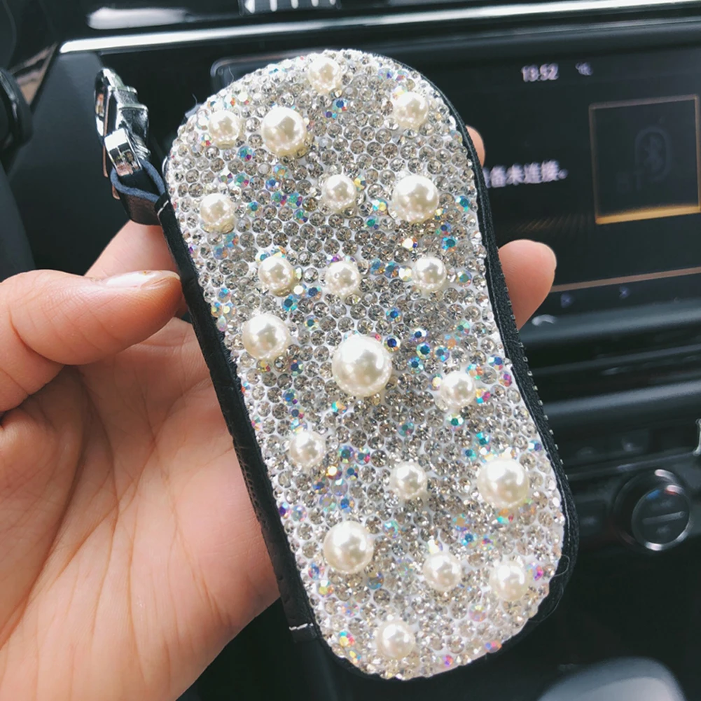 Bling Bling White Red Rhinestone Crystal Pearl Car Remote Key Cover for Car Key Bag Shell Case
Bling Bling White Red Rhinestone Crystal Pearl Car Remote Key Cover for Car Key Bag Shell Case